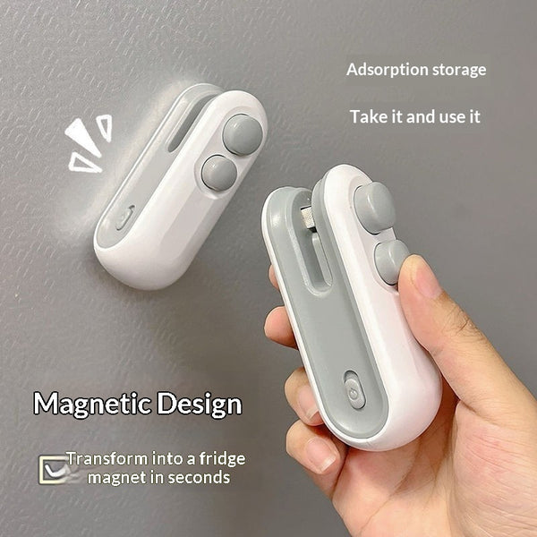 Mini 2-in-1 Heat Sealer & Vacuum Bag Sealer – Keep Snacks Fresh Longer